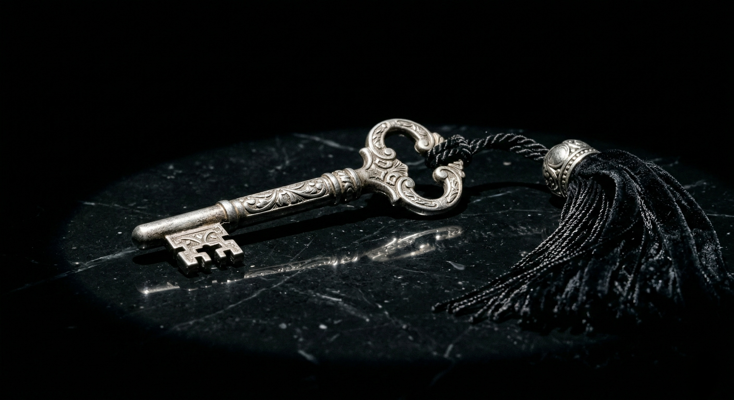 anticipation-ritual-silver-key-polished-marble-tension