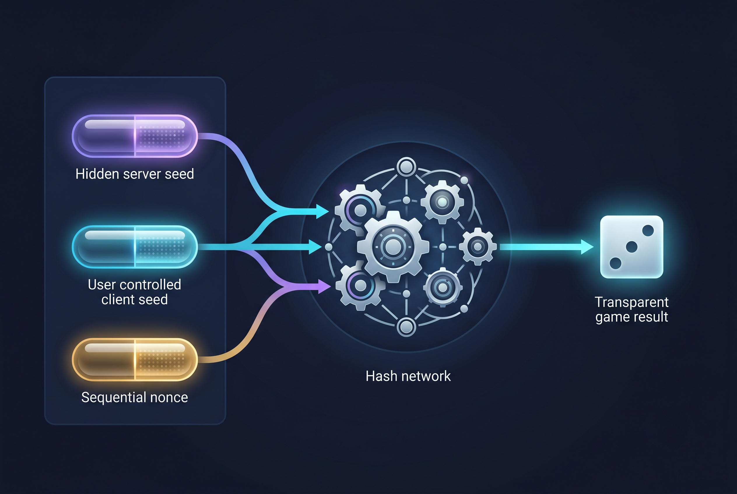 Server seed client seed and nonce process